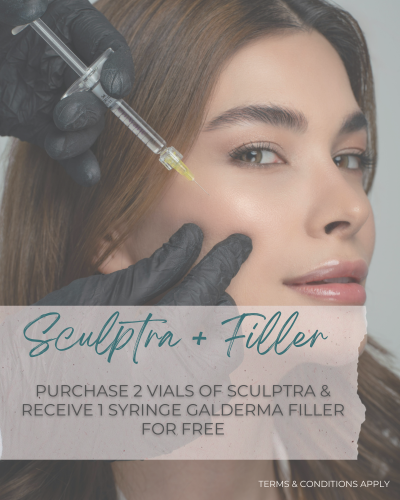 Sculptra & Filler - Purchase 2 Vials of Sculptra & receive 1 Syringe Galderma Filler FREE